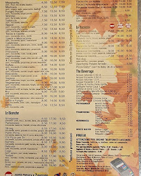 Menu / carte de Pinseria à Camaiore