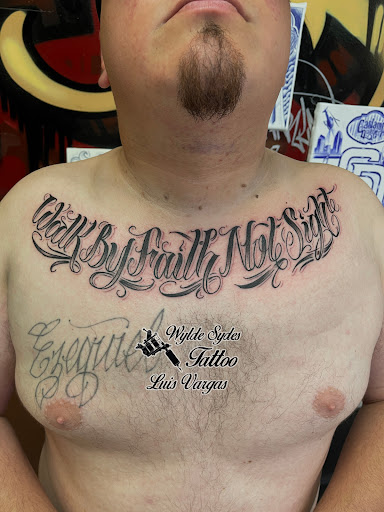 Explore men chest tattoo ideas, creative tattoo ideas in San Diego, available at Wylde Sydes Tattoo & Body Piercing