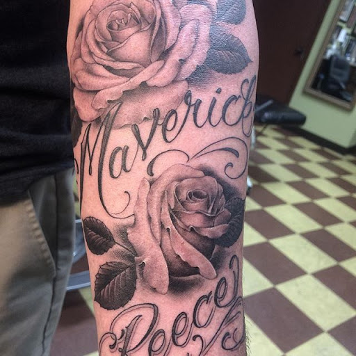 Explore small flowers tattoo ideas, creative tattoo ideas in Vista, available at American Tattoo Vista