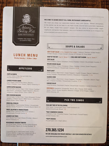 Restaurant «Adams Breezy Hill Farm», reviews and photos, 1222 Cadiz Rd, Princeton, KY 42445, USA