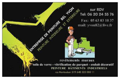 Yvon Bel peinture en bâtiment à Montauban