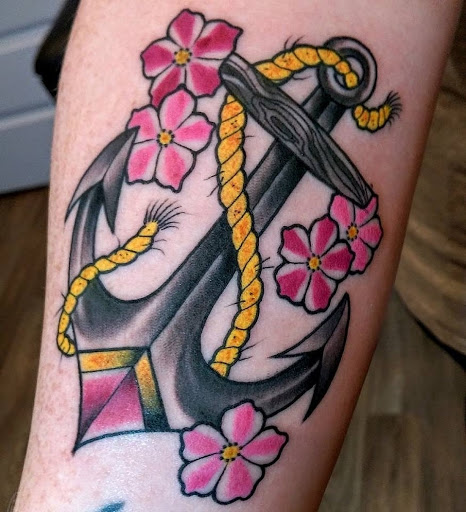 Explore tattoo anime ideas, creative tattoo ideas in Calhoun, available at A Sailors Grave Tattoo Parlor