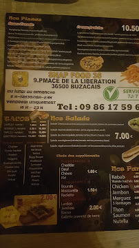 Carte du Snap Food à Buzançais