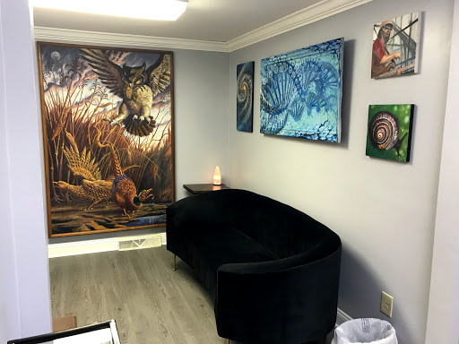 Explore sunflower thigh tattoo ideas, creative tattoo ideas in Girard, available at Empress Tattoos FKA Treehouse Tattoo