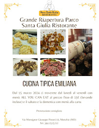 Parco Santa Giulia Ristorante by serviti e riveriti con gusto à Monchio menu