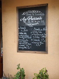 Menu du Restaurant Pizzeria Au Pressoir à La Côte-Saint-André