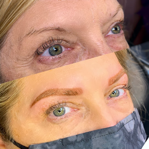 Explore mens behind the ear tattoo ideas, creative tattoo ideas in Peoria Heights, available at BeautiFULL Brows By Jen Microblading - Permanent Makeup Wild Honey Beauty Studio