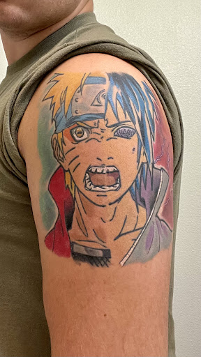 Explore stretch mark tattoo ideas, creative tattoo ideas in Forney, available at Supernatural Tattoo Studio