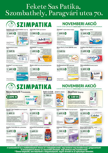 Hozzászólások és értékelések az Fekete Sas Patika-ról