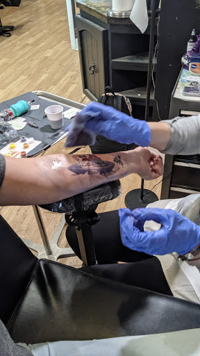 Explore boba fett tattoo ideas, creative tattoo ideas in Clarksville, available at Tattoo Technique Studio