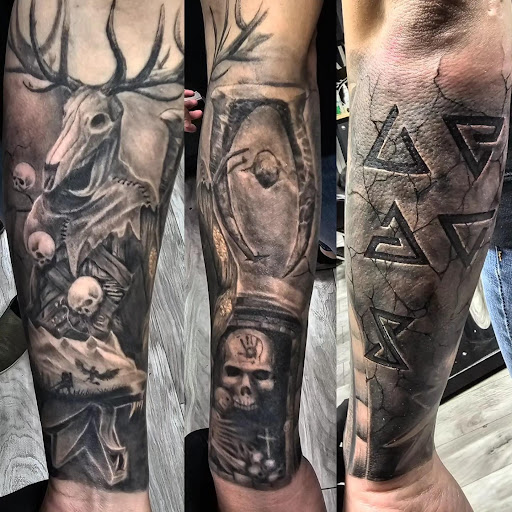 Find tattoo necklace ideas for your next unique tattoo in Kenosha at Kenosha Tattoo Company