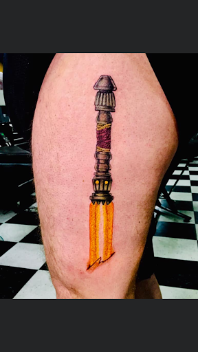 Explore stairway to heaven tattoo ideas, creative tattoo ideas in Stevens Point, available at Black Rabbit Tattooing