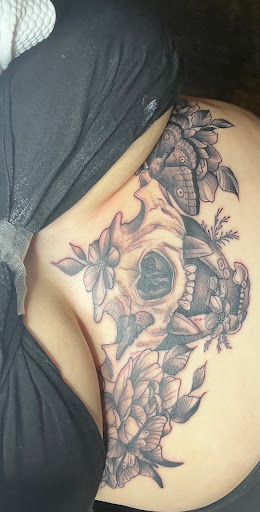 Explore disney sleeve tattoo ideas, creative tattoo ideas in Dallas, available at Controversy Ink Tattoo Studio