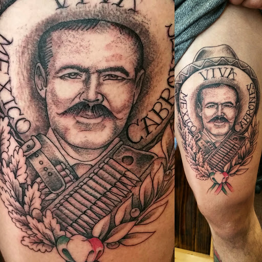 Explore lion and the lamb tattoo ideas, creative tattoo ideas in Fort Smith, available at Hanging City Body Modification