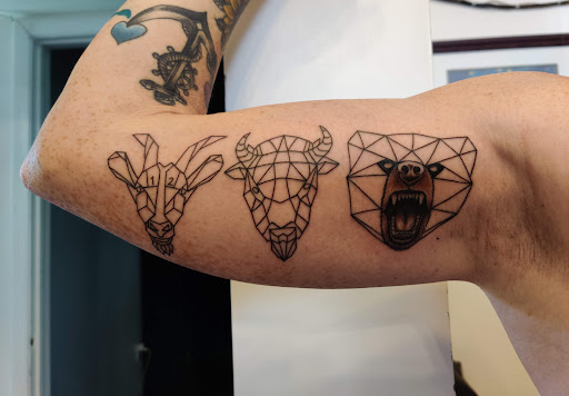 Explore half of sleeve tattoo ideas, creative tattoo ideas in Hebron, available at Explosive Ink Tattoo