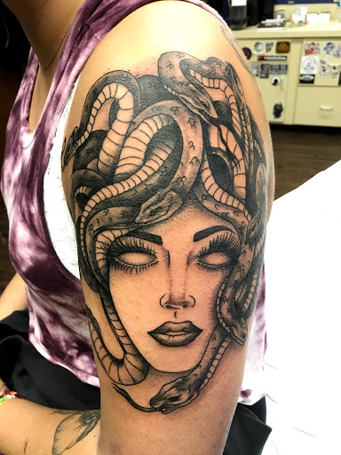 Explore virgo tattoo ideas male, creative tattoo ideas in New Kensington, available at BLUE HERMIT TATTOO