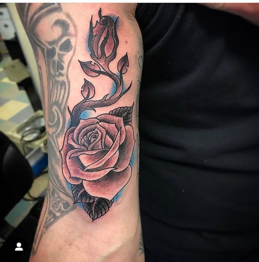Find halo tattoo ideas for your next unique tattoo in Glenwood Springs at Hole In the Wall Tattoos and Piercing, LLC