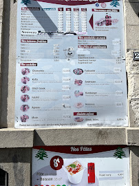 Menu / carte de Les Cèdres du Liban à La Rochelle