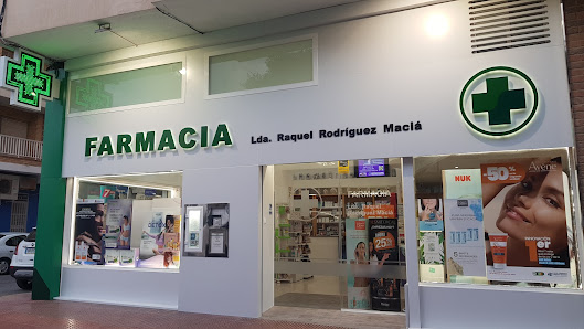 Farmacia Raquel Rodríguez Maciá Av. del País Valencià, 123, 03140 Guardamar del Segura, Alicante, España