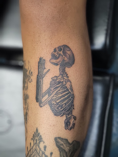 Explore outer arm tattoo ideas, creative tattoo ideas in Houston, available at Katy Piercing and Tattoo at Venetian