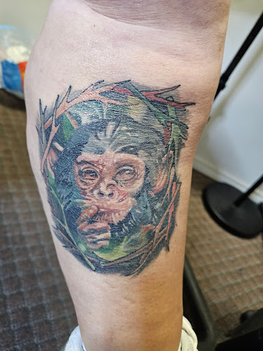 Explore rockabilly tattoo ideas, creative tattoo ideas in Angola, available at Hoodlum Ink