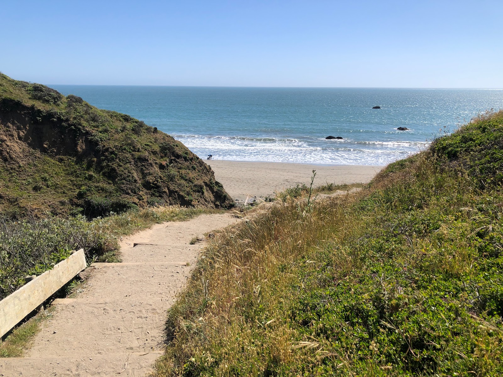 Foto van Pinnacle beach met turquoise water oppervlakte