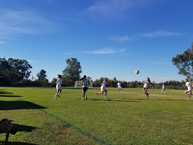 Soccer field at alliant university soccer field in San Diego, California