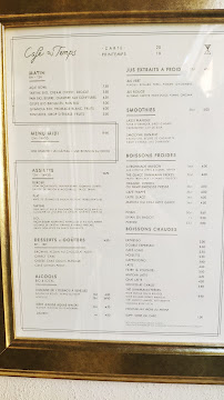 Café du Temps à Aix-en-Provence menu