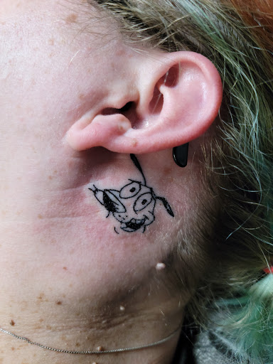 Explore neck tattoos for women ideas, creative tattoo ideas in Albuquerque, available at Pushin Ink