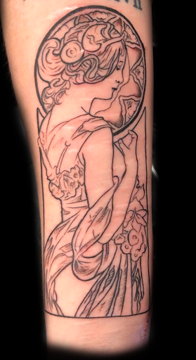 Explore viking arm tattoo ideas, creative tattoo ideas in Addison, available at Cat Tattoo