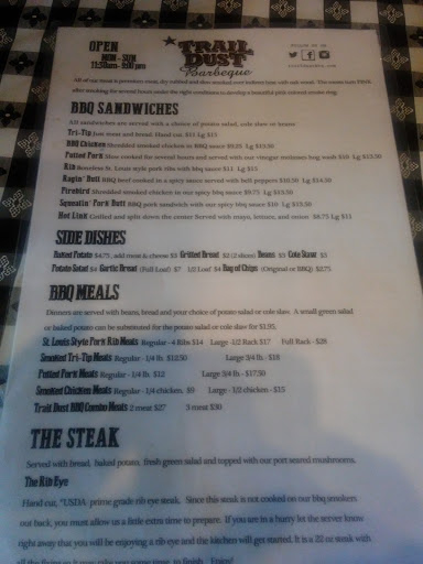 Barbecue Restaurant «Trail Dust BBQ», reviews and photos, 17240 Monterey Rd, Morgan Hill, CA 95037, USA