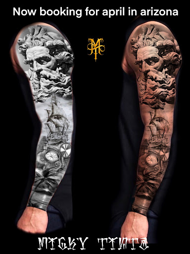 Explore taurus and scorpio tattoo ideas, creative tattoo ideas in San Diego, available at High Class Tattoo SD