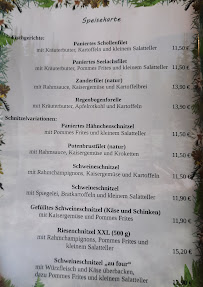 Menu / carte de Edelweiss à Kamenz