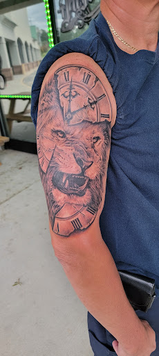 Explore fairy sleeve tattoo ideas, creative tattoo ideas in West Columbia, available at Justice Ink Tattoos