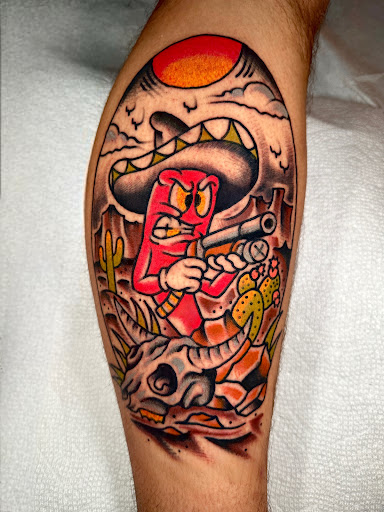 Explore grunge tattoo ideas, creative tattoo ideas in Johnson City, available at Gold Cross Tattoo Co.