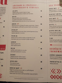 Messob à Lyon menu