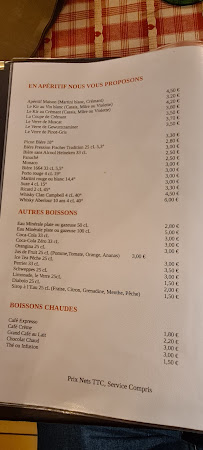 Restaurant français Hôtel Restaurant Au Fief du Château à Orschwiller - menu / carte