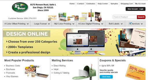 Copy Shop «Any Budget Printing & Mailing», reviews and photos, 8170 Ronson Rd l, San Diego, CA 92111, USA