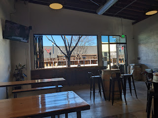 A row of beer taps