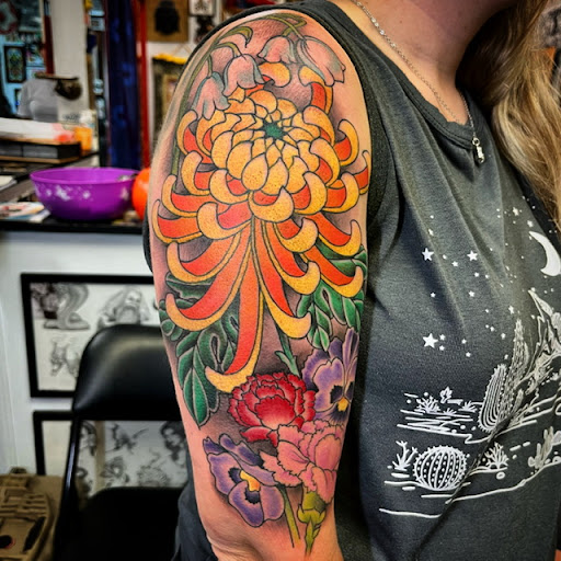 Explore simple neck tattoo ideas, creative tattoo ideas in Harrisonburg, available at Alley Cat Tattoo