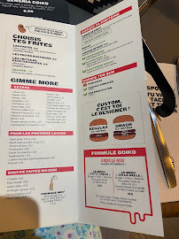 Restaurant de hamburgers Goiko à Lyon - menu / carte