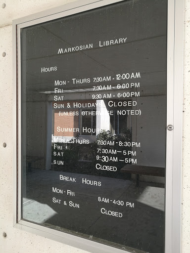 Abraham Markosian Library 4600 South Redwood Rd