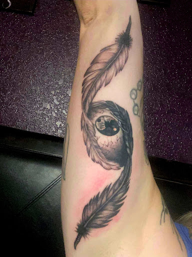 Explore neck word tattoo ideas, creative tattoo ideas in Pahrump, available at Social Suicide Tattoos