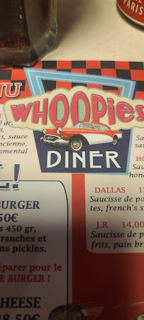 Whoopies Diner à Le Havre menu