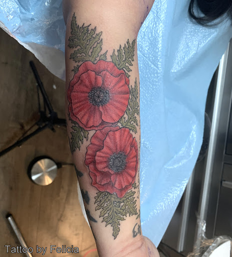 Explore forearm cover up tattoo ideas, creative tattoo ideas in Fort Myers, available at Tiger Lotus Tattoo and Piercing