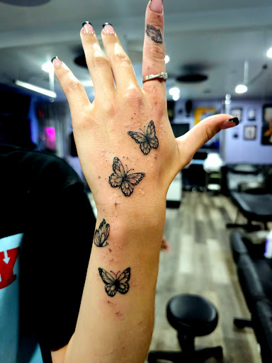 Explore curious george tattoo ideas, creative tattoo ideas in Toledo, available at HEYBABE Tattoo Studio