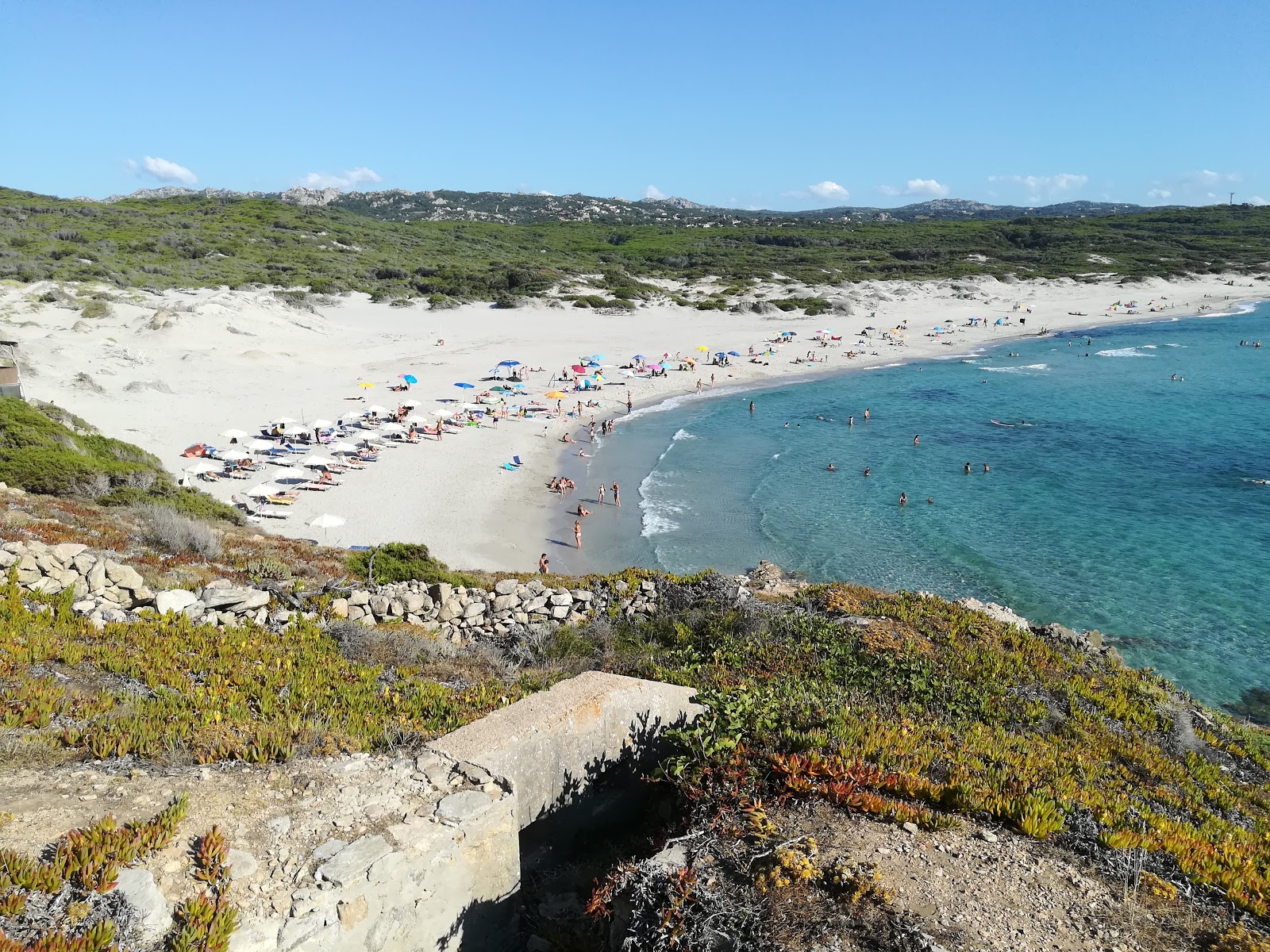 Foto di Spiaggia La Liccia con una superficie del sabbia bianca