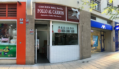 Chicken BBQ Sevilla: Los Bermejales,Pollo asado a la Brasa (carbon)