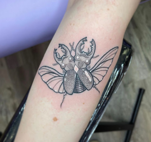 Explore sunflower and roses tattoo ideas, creative tattoo ideas in Tehachapi, available at Briar Rose TATTOO