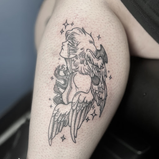 Explore cover up tattoo ideas for forearm, creative tattoo ideas in Los Alamitos, available at Mr. Inkwells Classy Tattoos